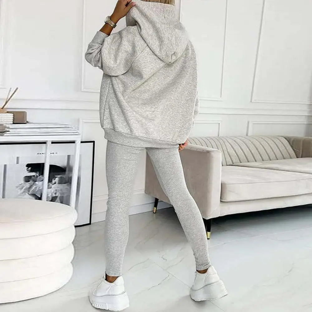 Women's Hoodie and Legging Matching Errand Travel Set