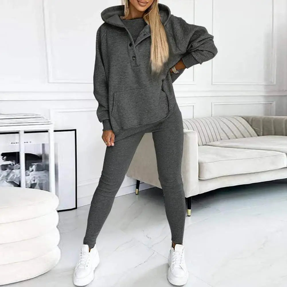 Women's Hoodie and Legging Matching Errand Travel Set