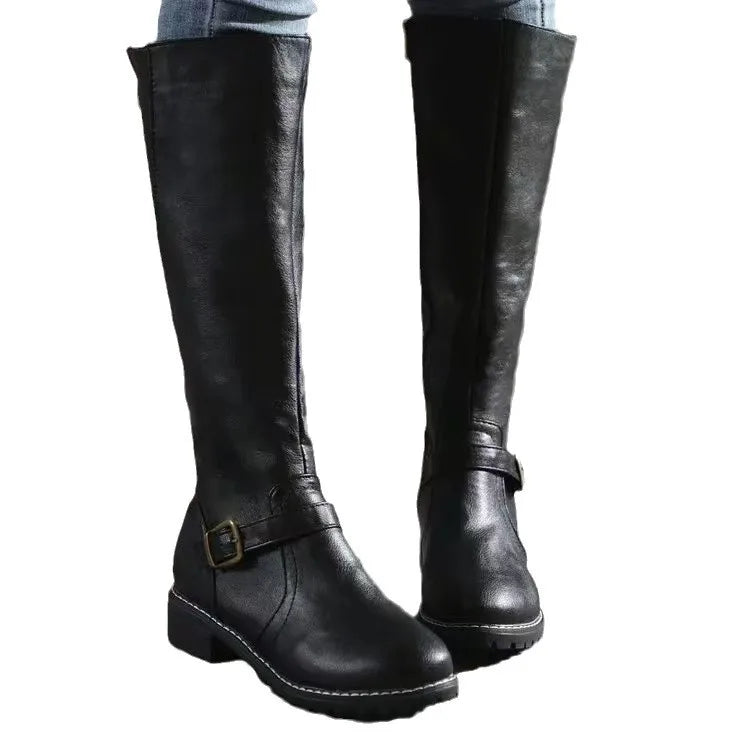 Women's Streamlined Tall Shaft Supportive Leather Boots