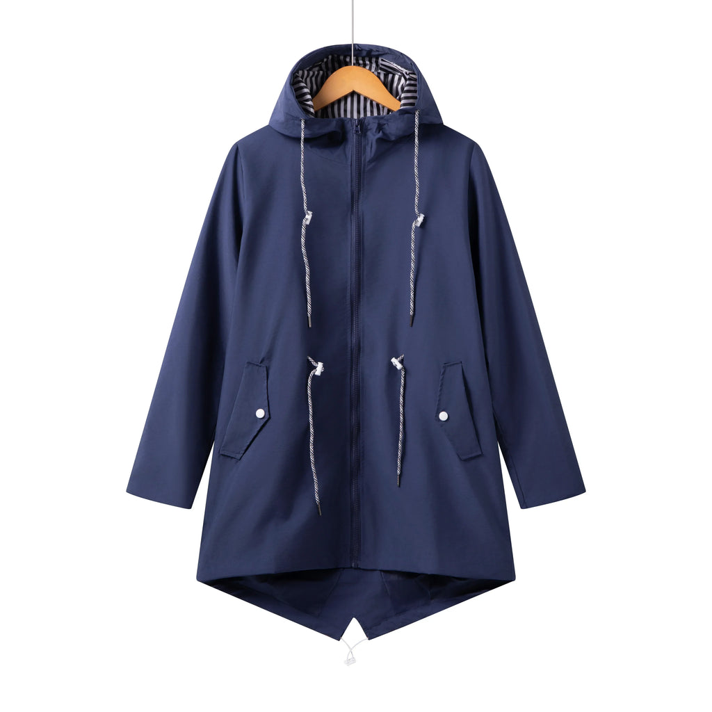 Women's Transitional Weather Parka with Hood and Zipper