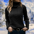 Women's Classic Snug Knit Roll Neck Sweater