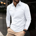 Men's Smart Casual Office Evening Long-Sleeved Polo Shirt