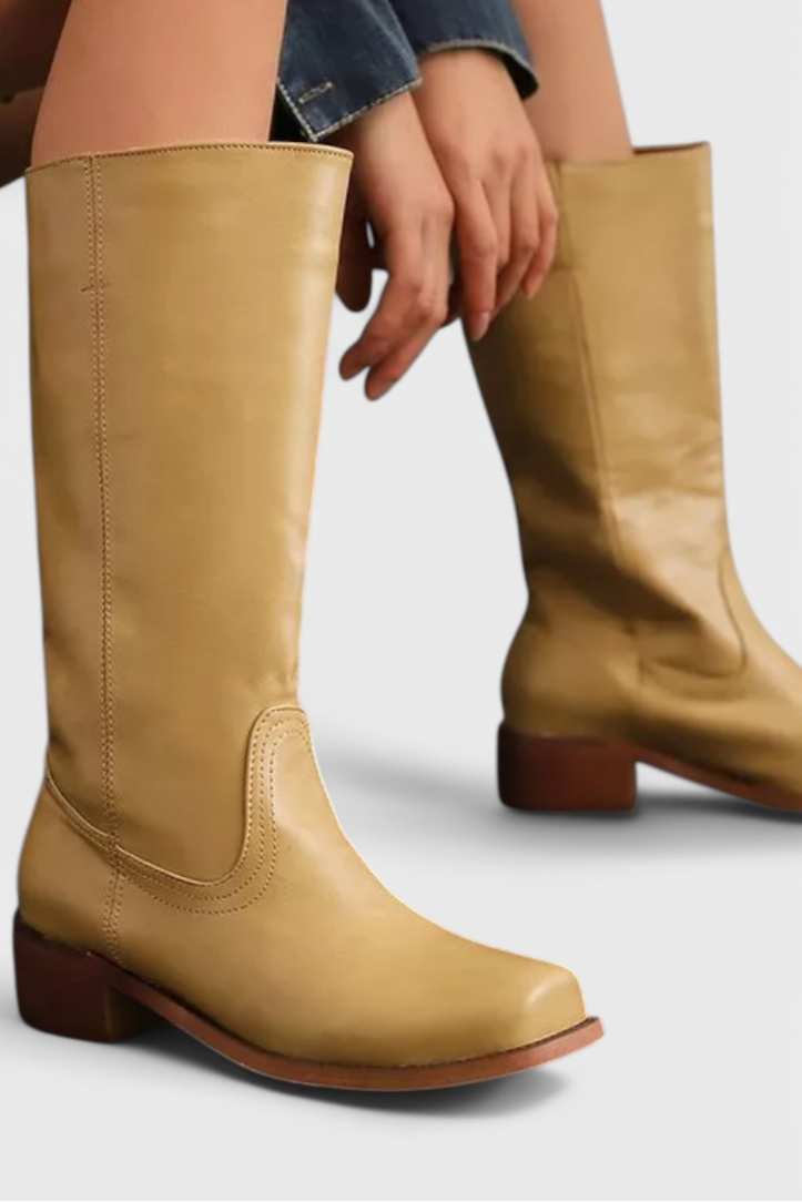 Women's Heeled Knee High Boots for Office Days