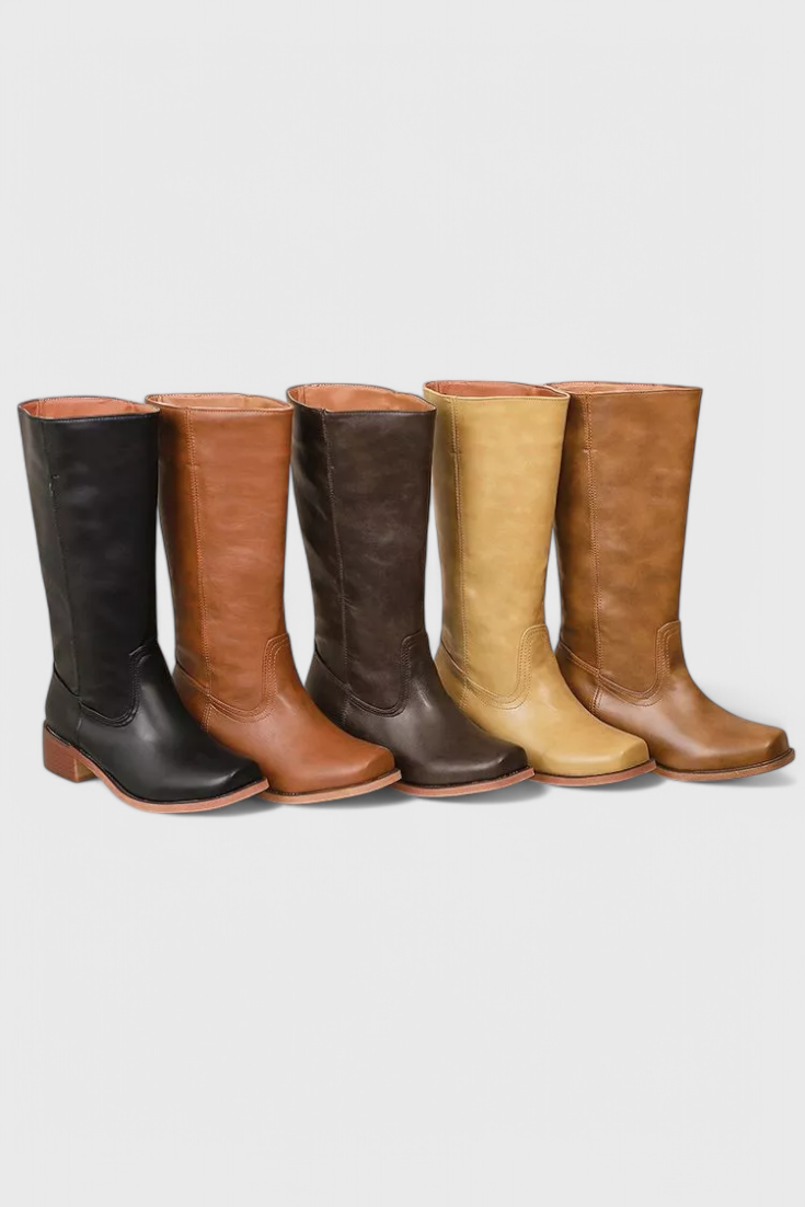 Women's Heeled Knee High Boots for Office Days