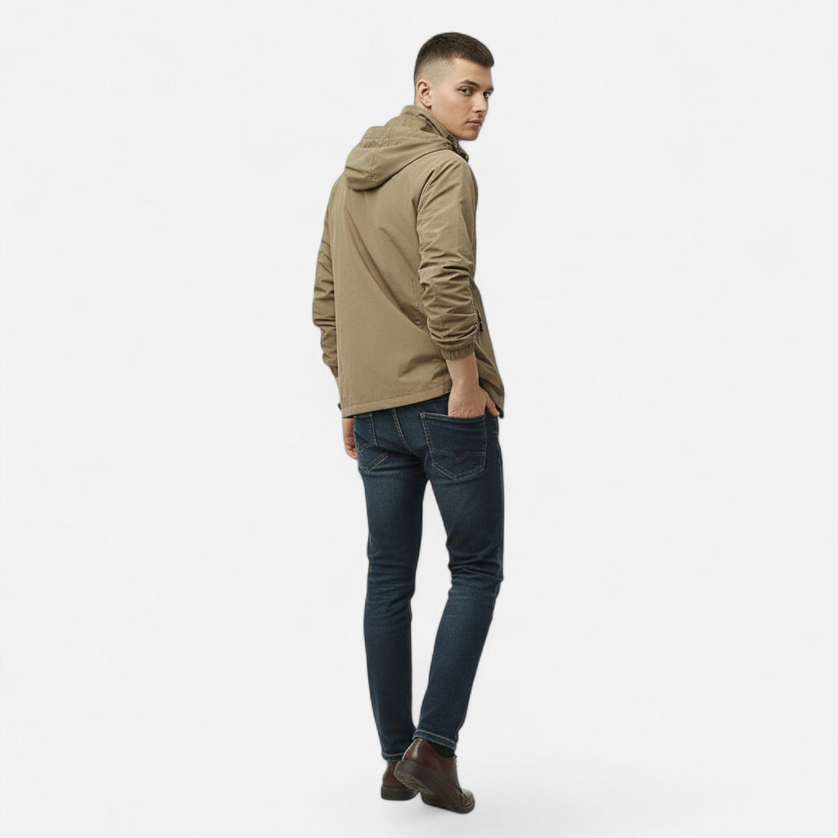 Men's City-to-Evening Stand-Neck Outdoor Jacket