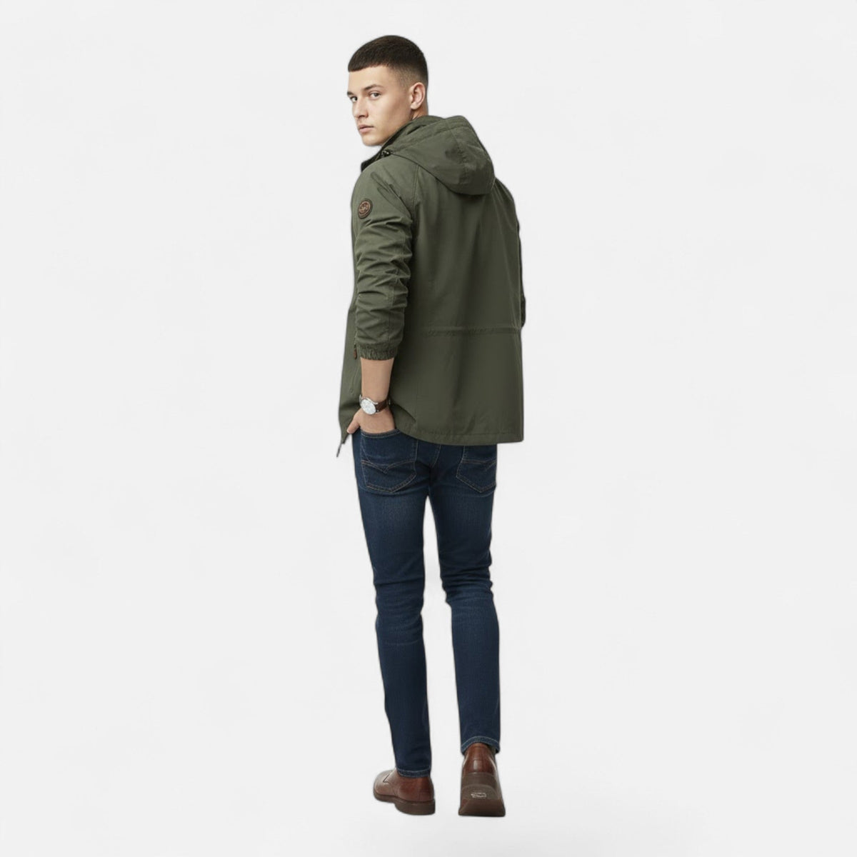 Men's City-to-Evening Stand-Neck Outdoor Jacket