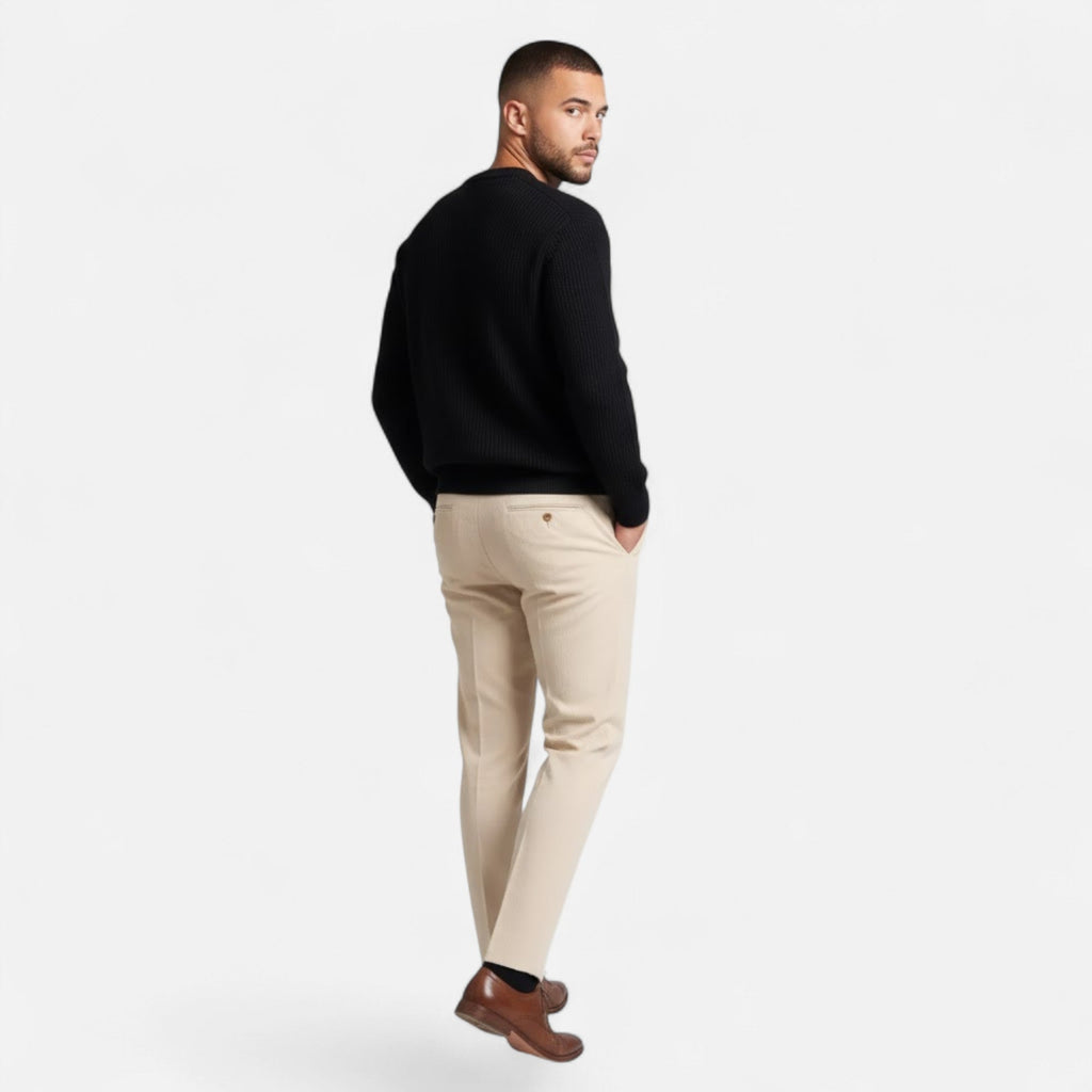 Men's Substantial Warm Loose Fit Chunky Sweater