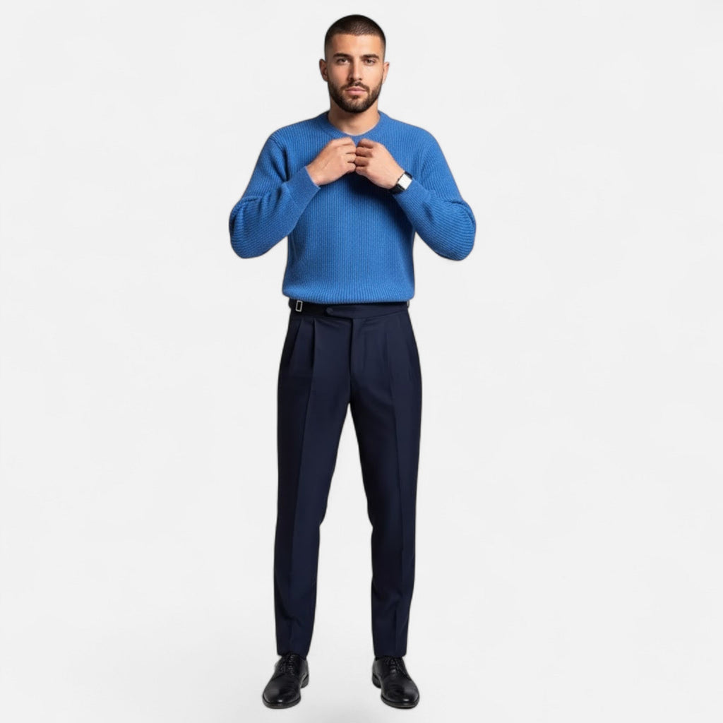 Men's Substantial Warm Loose Fit Chunky Sweater