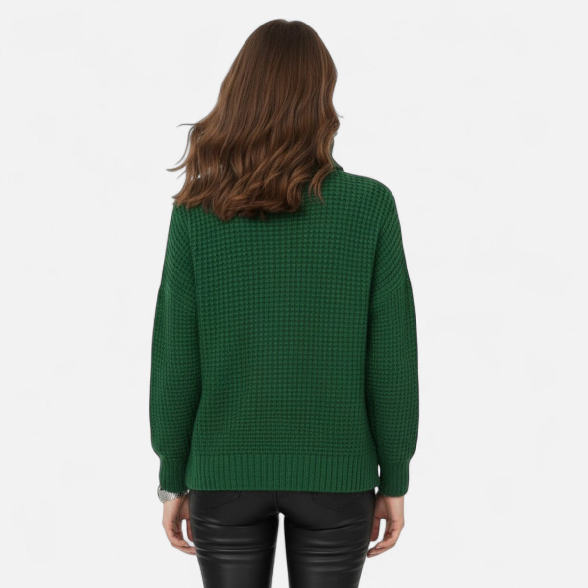 Women's Refined Wool-Blend Roll Neck Sweater
