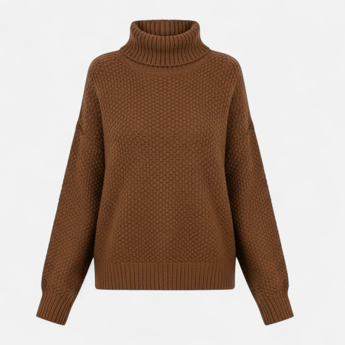 Women's Refined Wool-Blend Roll Neck Sweater
