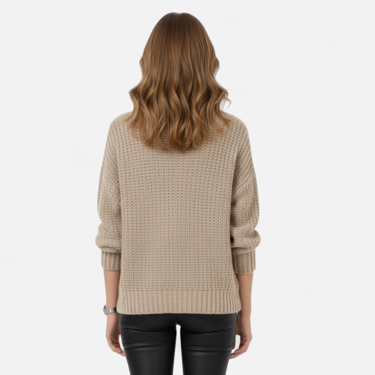Women's Refined Wool-Blend Roll Neck Sweater