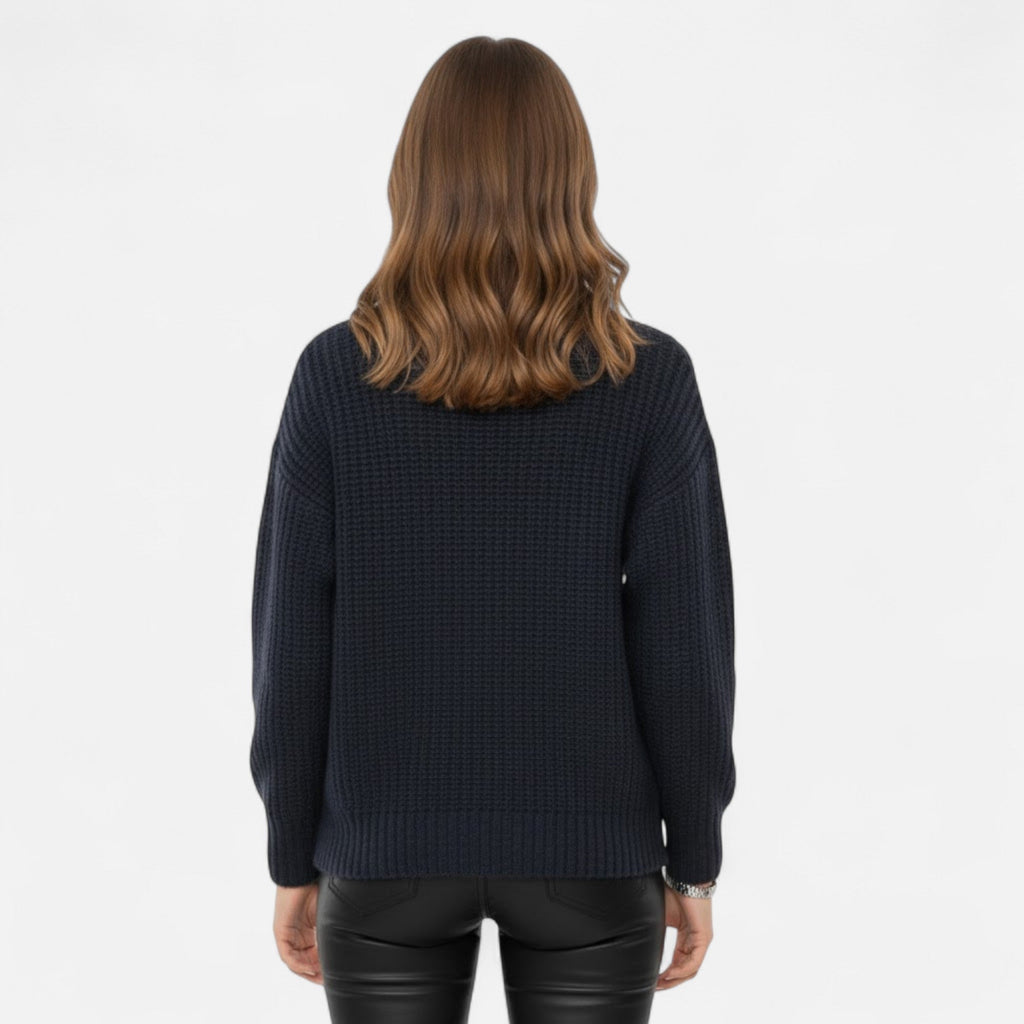 Women's Refined Wool-Blend Roll Neck Sweater