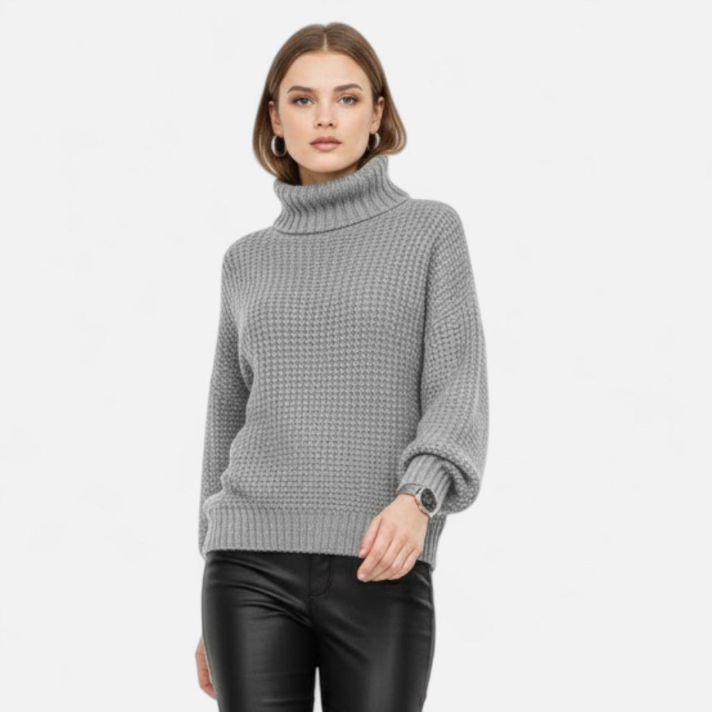Women's Refined Wool-Blend Roll Neck Sweater