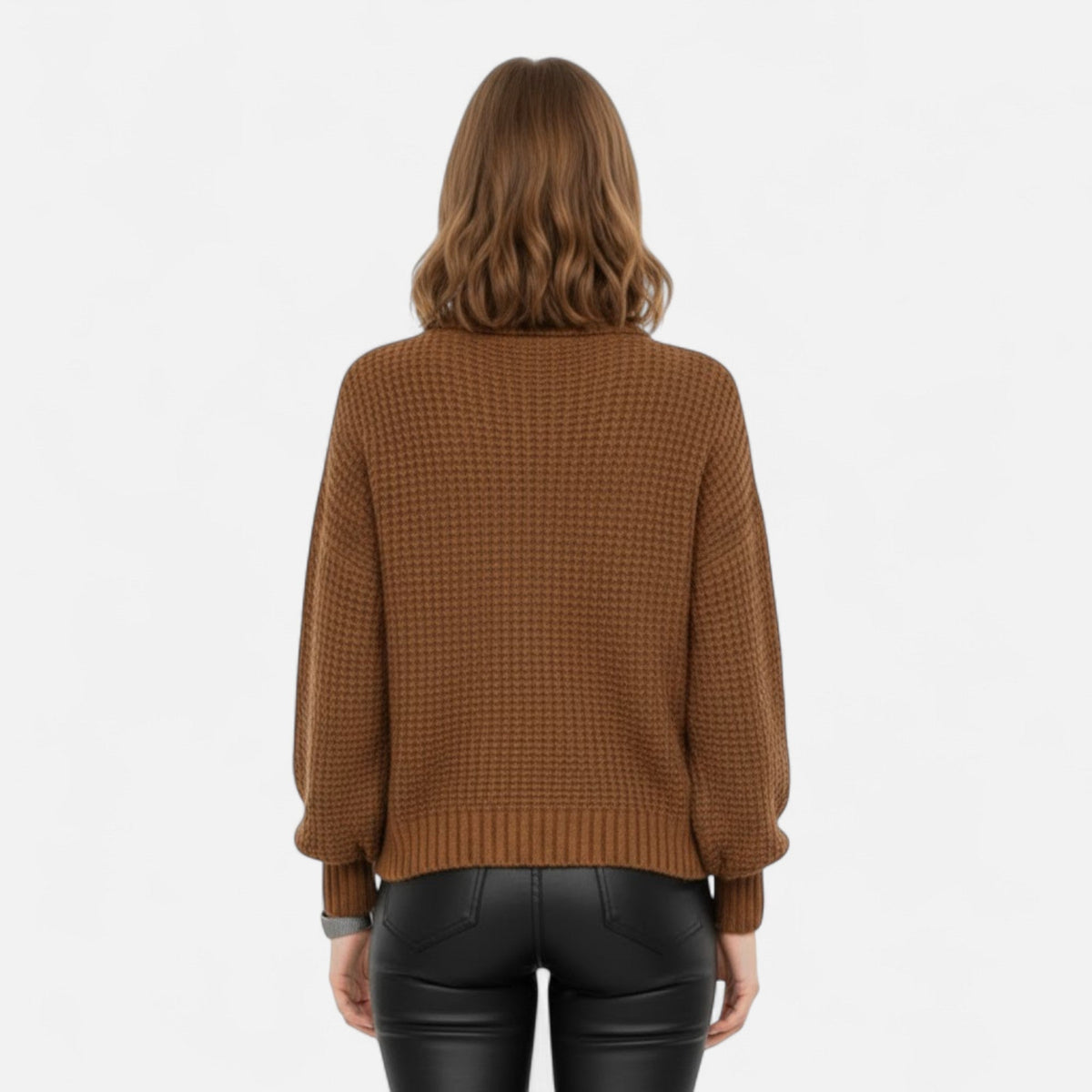 Women's Refined Wool-Blend Roll Neck Sweater
