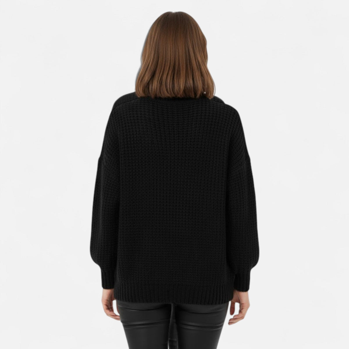 Women's Refined Wool-Blend Roll Neck Sweater