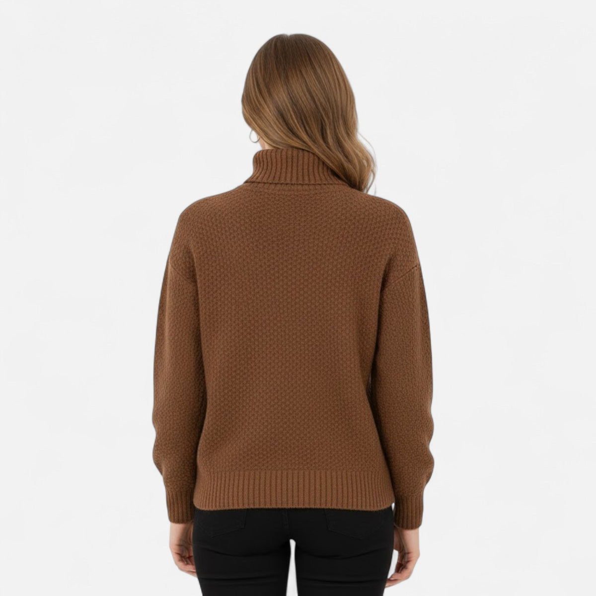 Women's Refined Wool-Blend Roll Neck Sweater