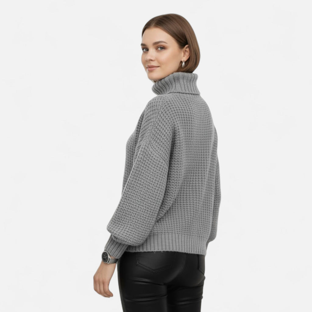 Women's Refined Wool-Blend Roll Neck Sweater