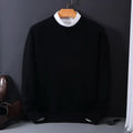 Men's Relaxed Crew Neck Soft Knit Office Sweater