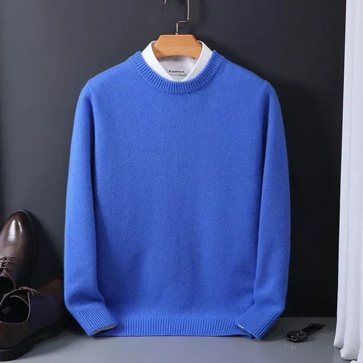 Men's Relaxed Crew Neck Soft Knit Office Sweater