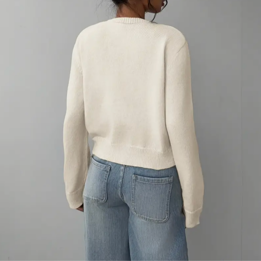 Women's Short Length Soft Button-Up Layering Cardigan