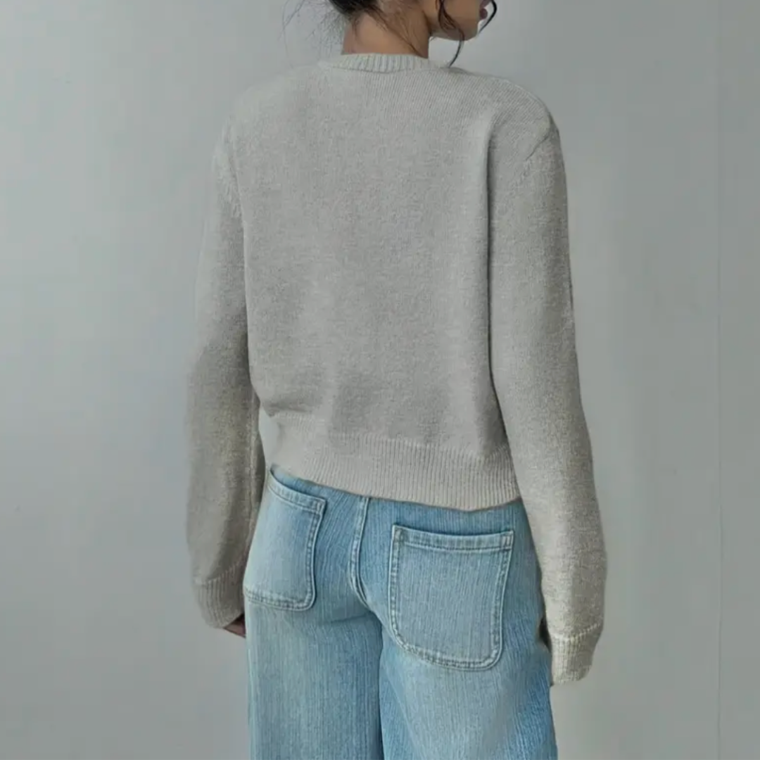 Women's Short Length Soft Button-Up Layering Cardigan