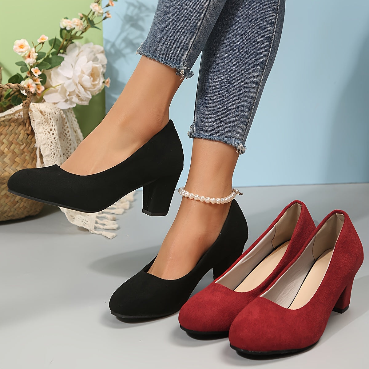 Women's Roomy Toe Supportive Work Pumps