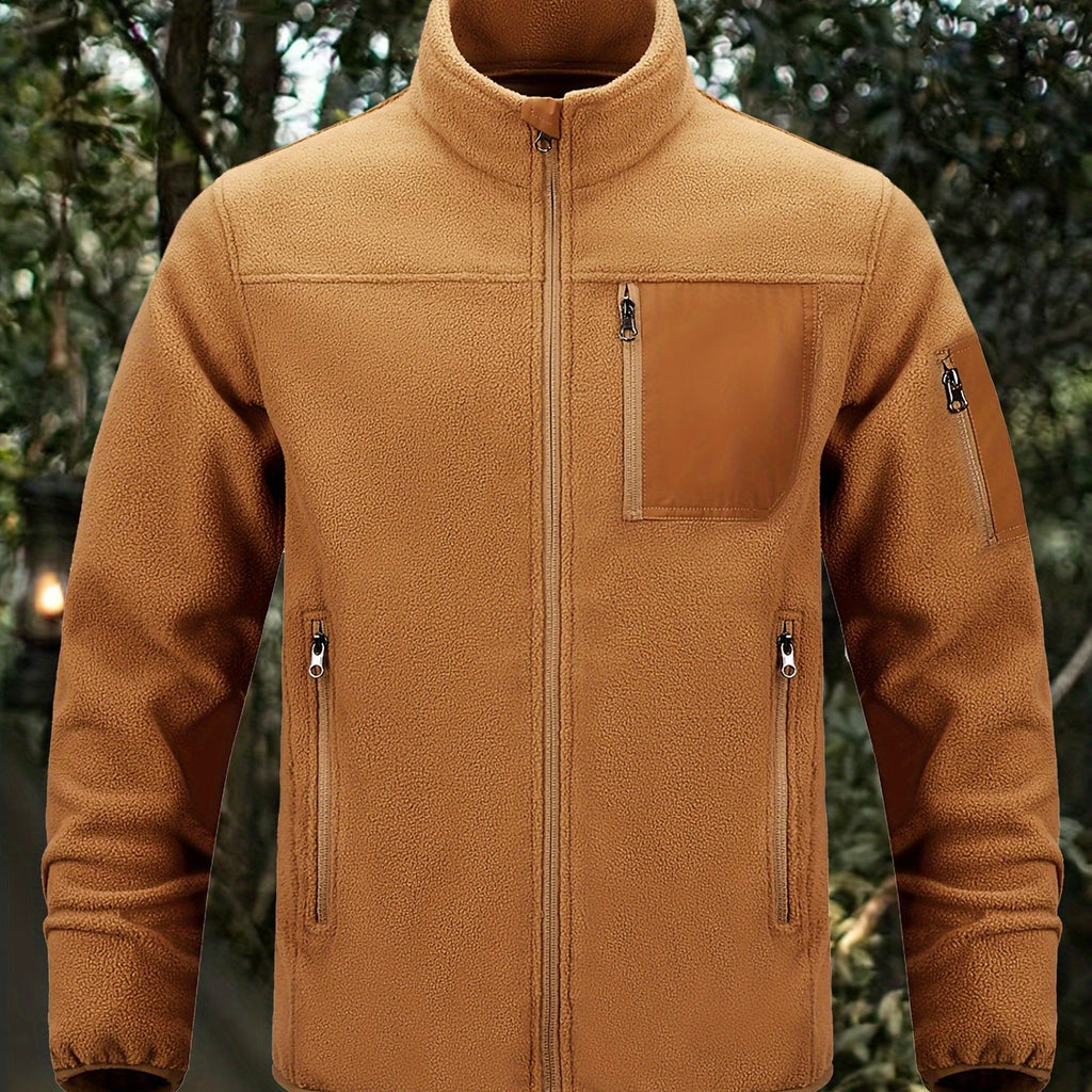 Men's Sturdy Insulated Zip-Front Utility Coat