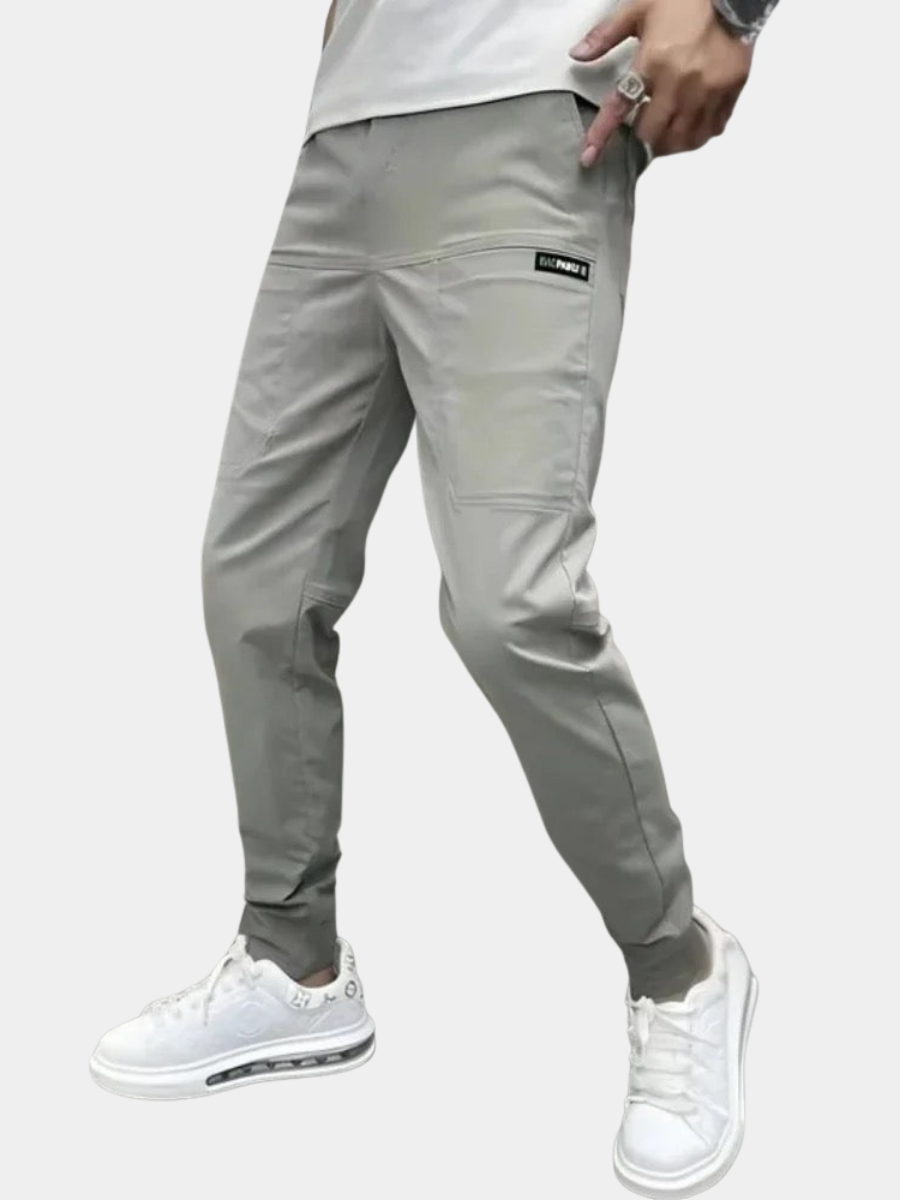 Men's Streamlined Leg Cargo Jogger Pants