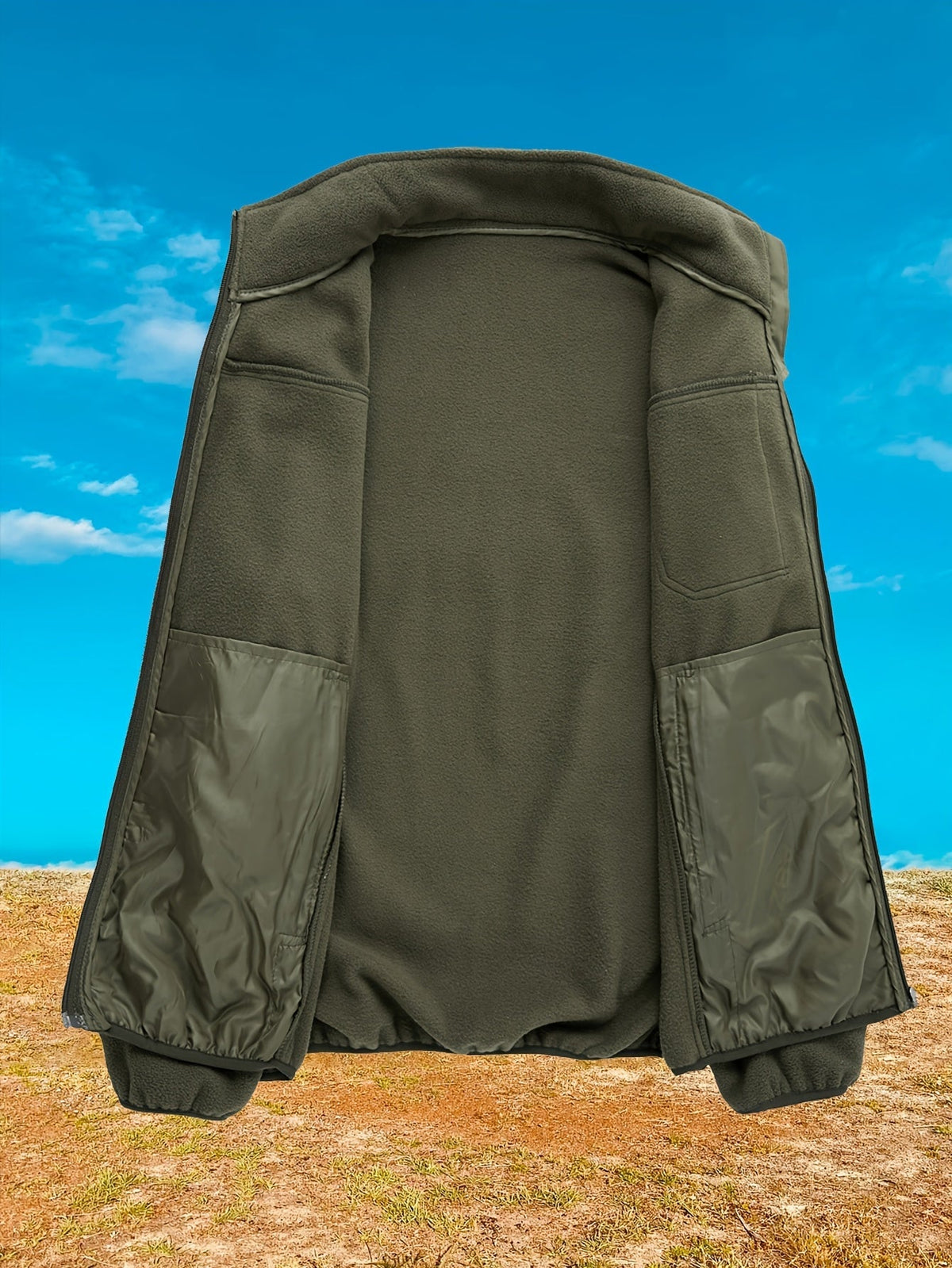 Men's Sturdy Insulated Zip-Front Utility Coat