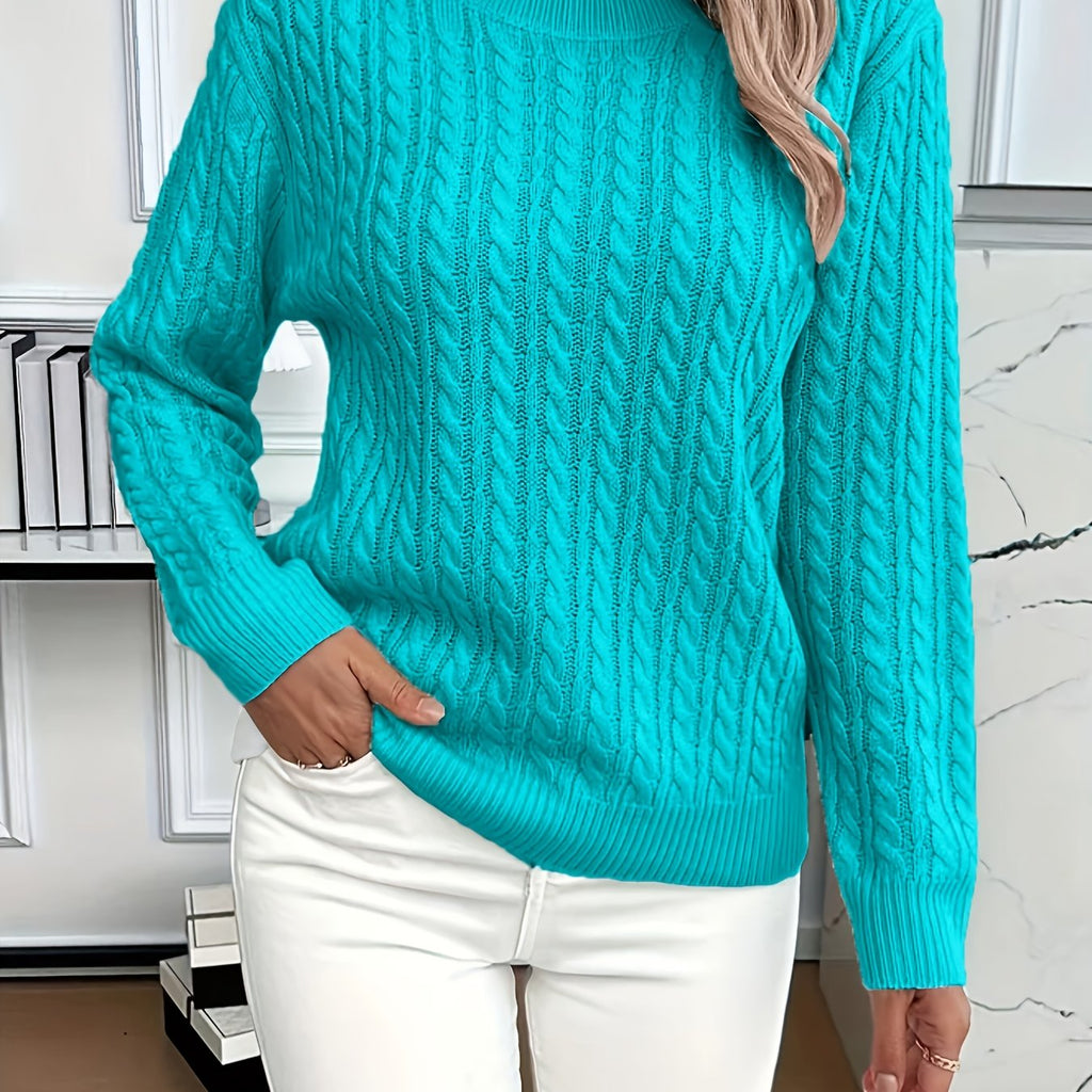 Women's Easy-Fit Classic Cable Sweater