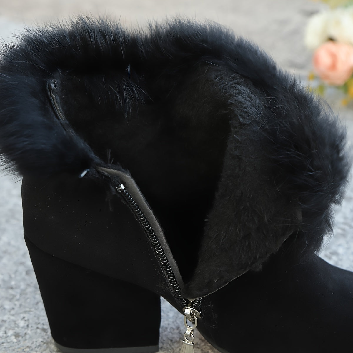 Women's Soft Trim Pointed Ankle Boots for Cold Days