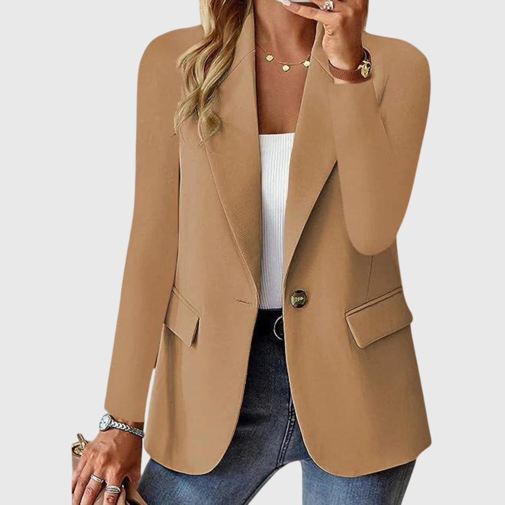 Women's Polished Workwear Blazer with Structured Shape