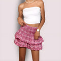 Women's Spring Tiered Short Flounce Skirt