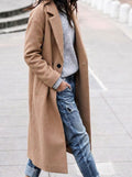 Women's Relaxed Lapel Topcoat for Layering