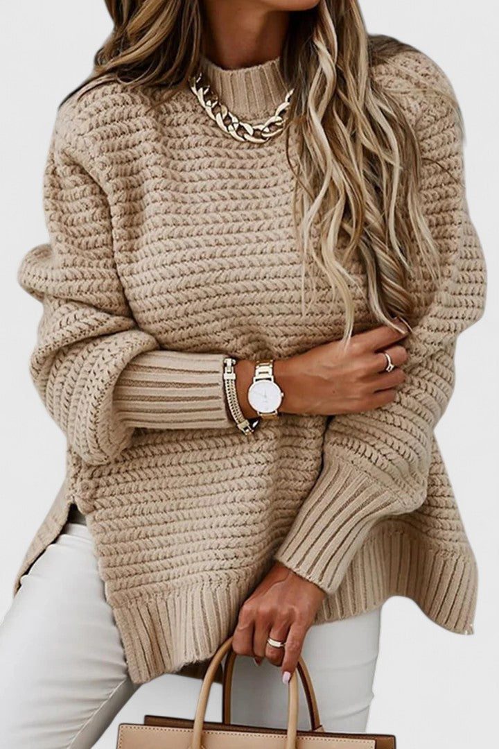 Women's Coordinated Ribbed Pullover and Bottoms Set