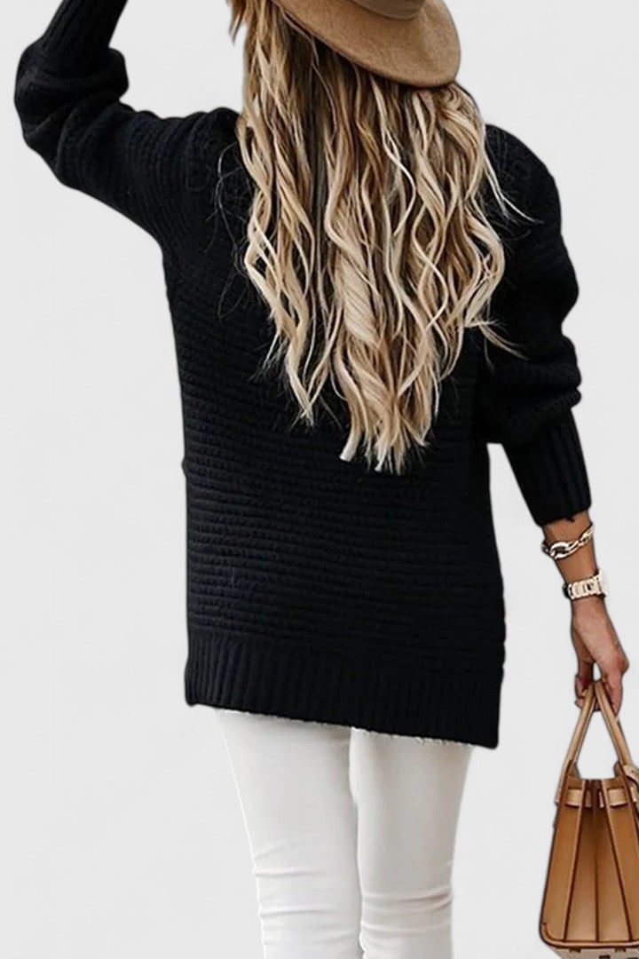 Women's Coordinated Ribbed Pullover and Bottoms Set