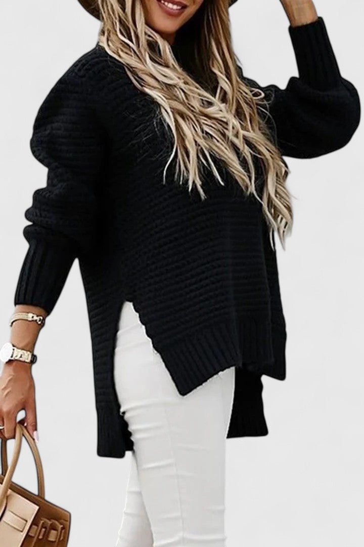 Women's Coordinated Ribbed Pullover and Bottoms Set