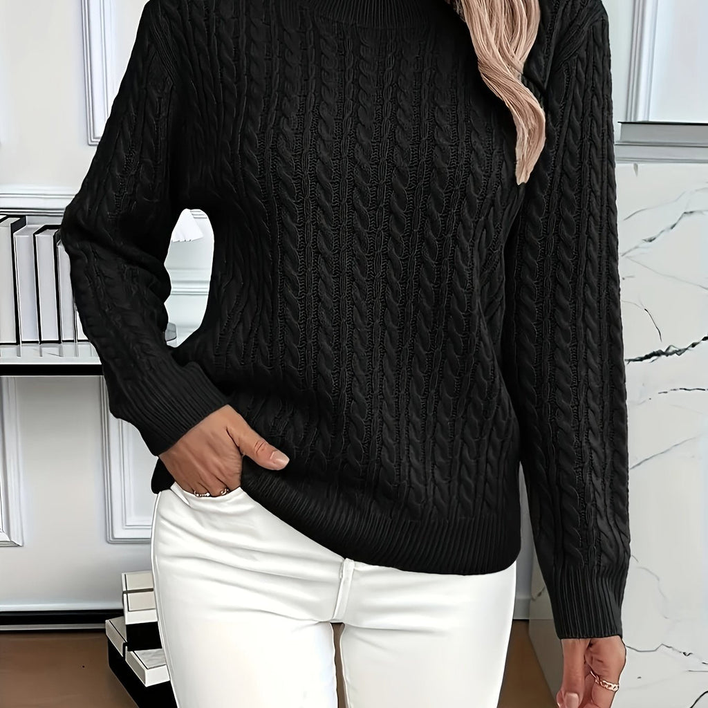 Women's Easy-Fit Classic Cable Sweater