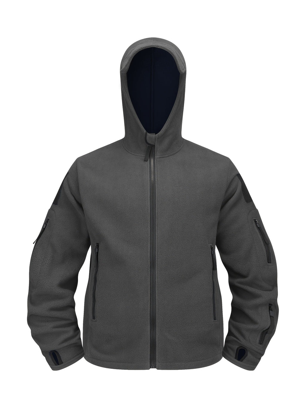 Men's Tough Insulated Hooded Jacket with Zip Pockets