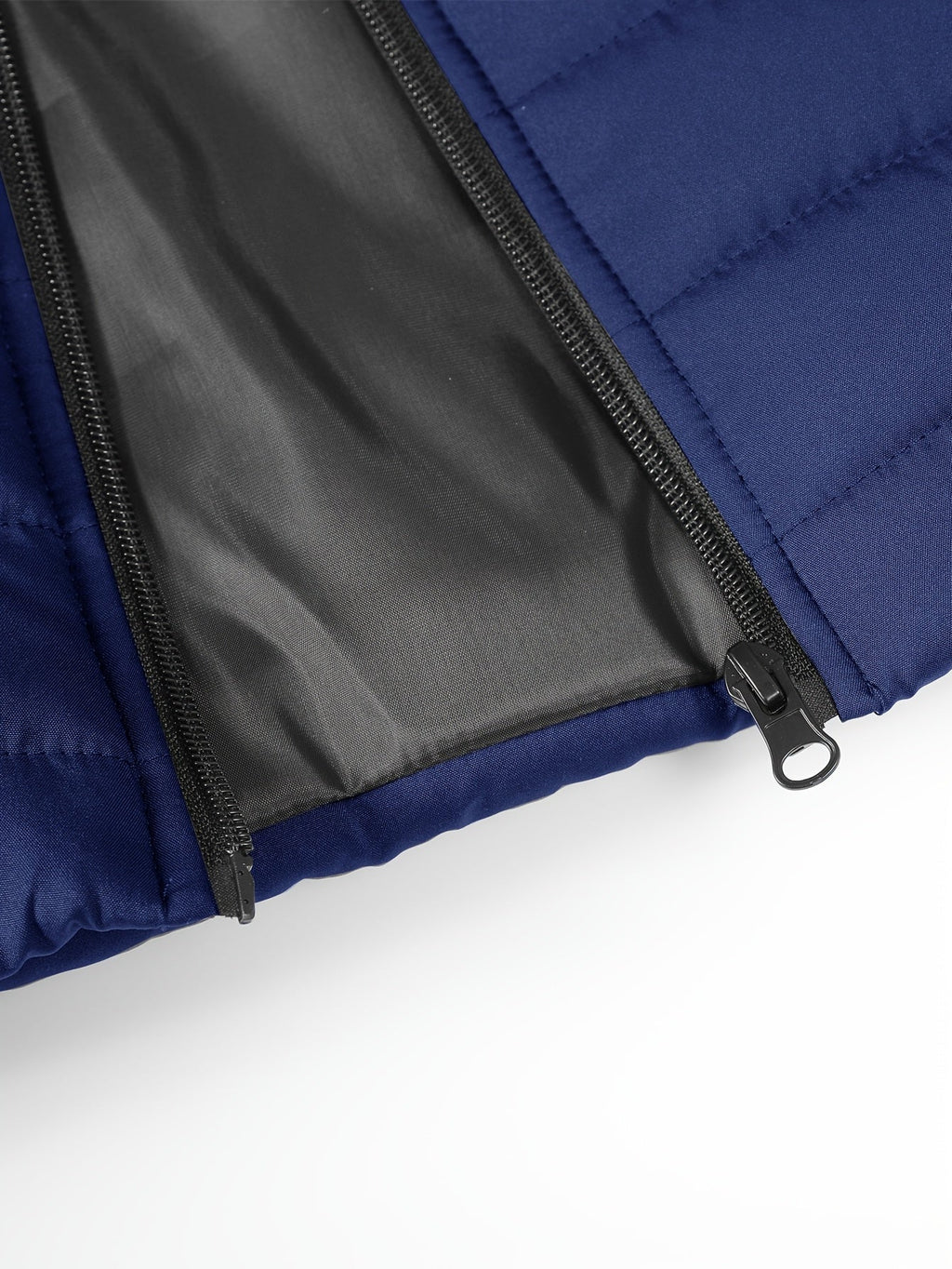 Men's Layering Vest with Quilting and Stand Collar