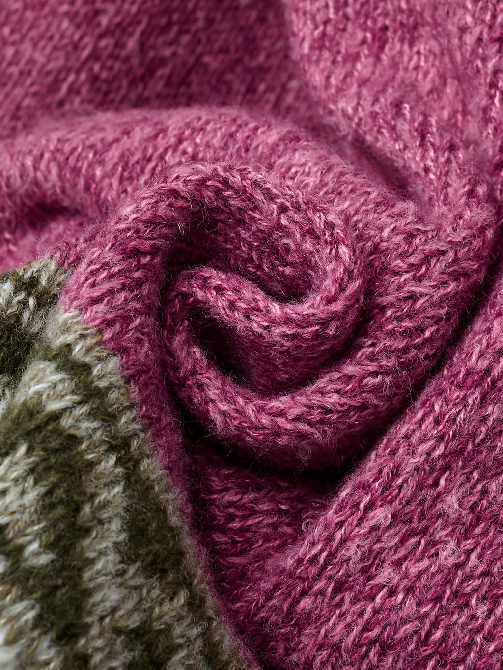 Women's Soft Knit Cardigan Sweater with Geometric Yoke Design