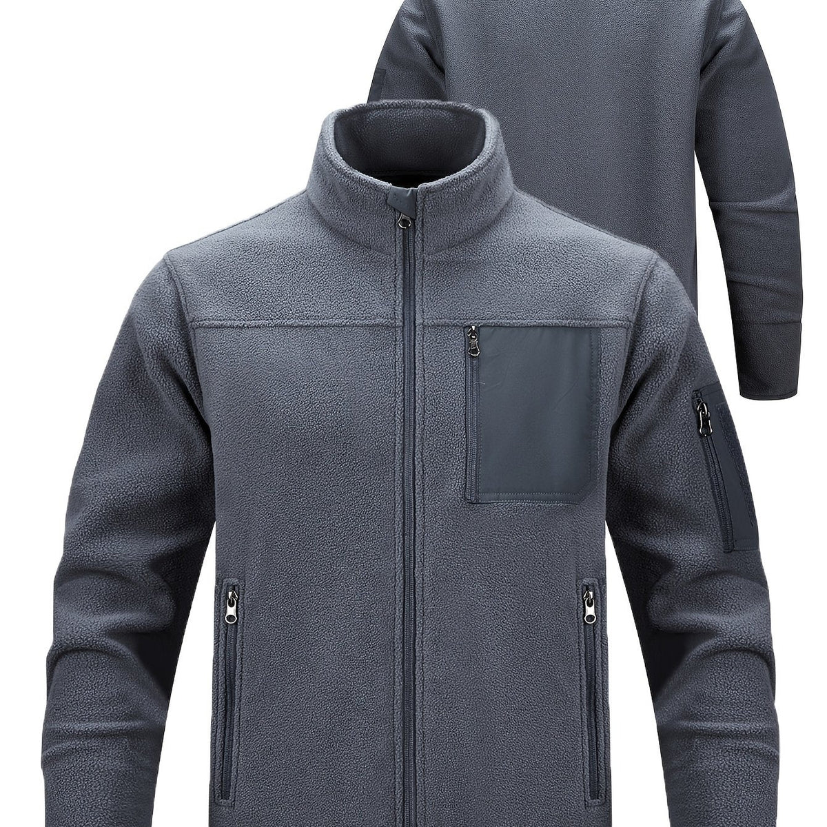 Men's Sturdy Insulated Zip-Front Utility Coat