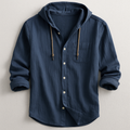 Men's Casual Hood Detail Layering Overshirt