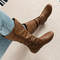 Women's Relaxed Slouchy Flat Knee-High Boots