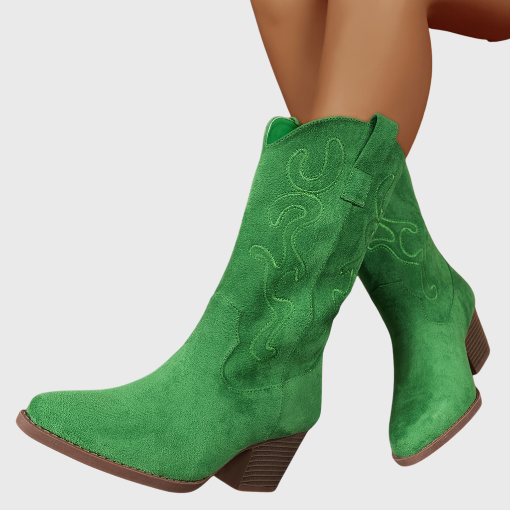 Women's Relaxed Western Boots for Wider Calves