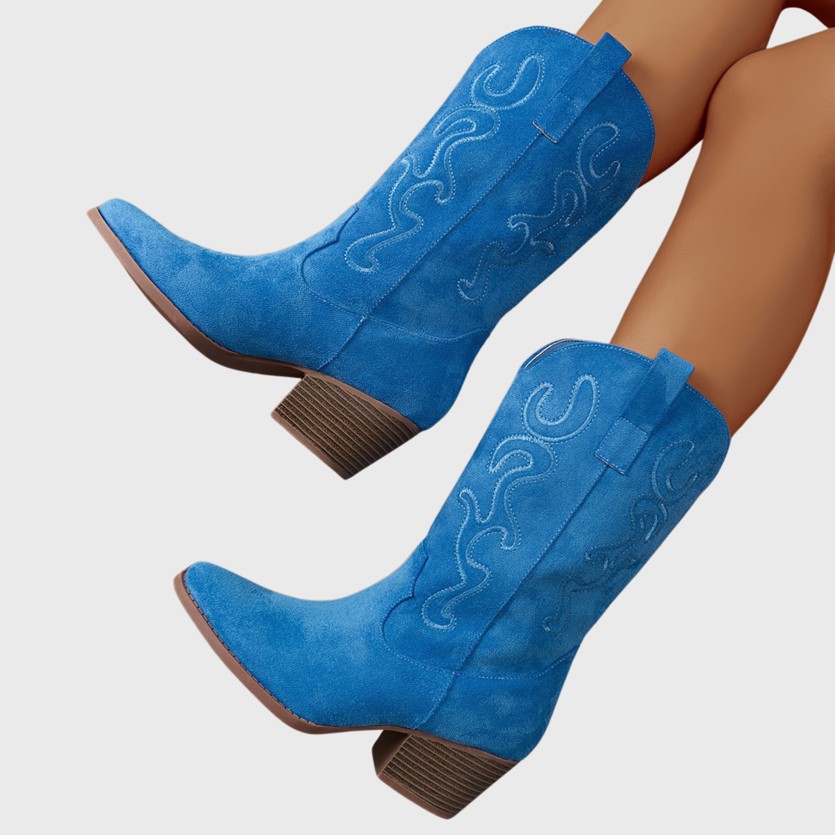 Women's Relaxed Western Boots for Wider Calves