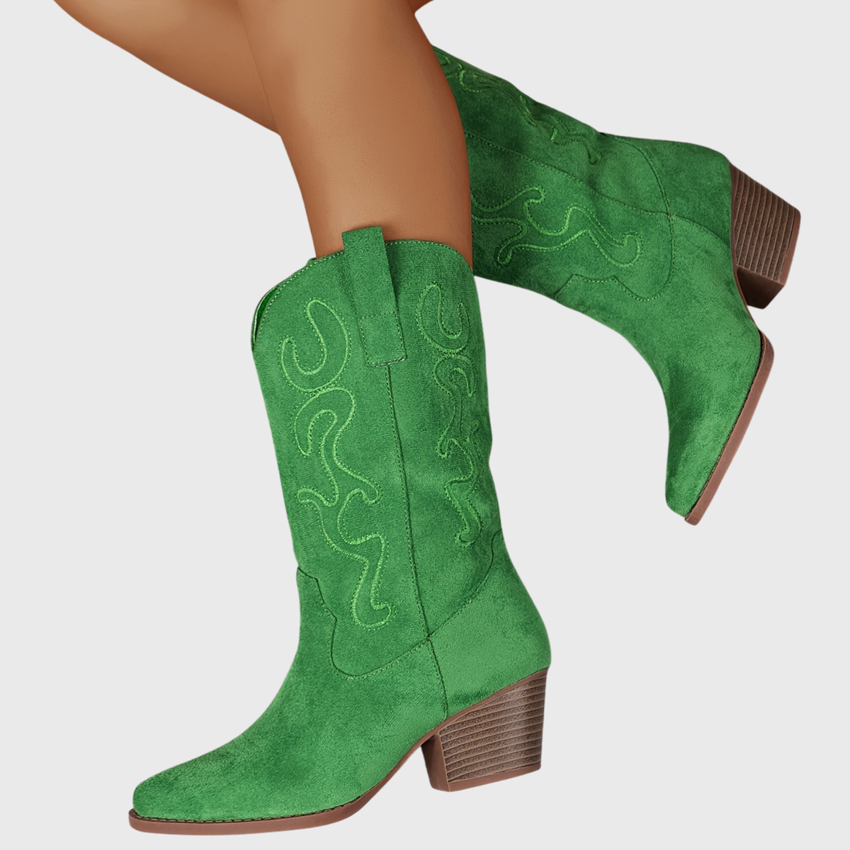 Women's Relaxed Western Boots for Wider Calves