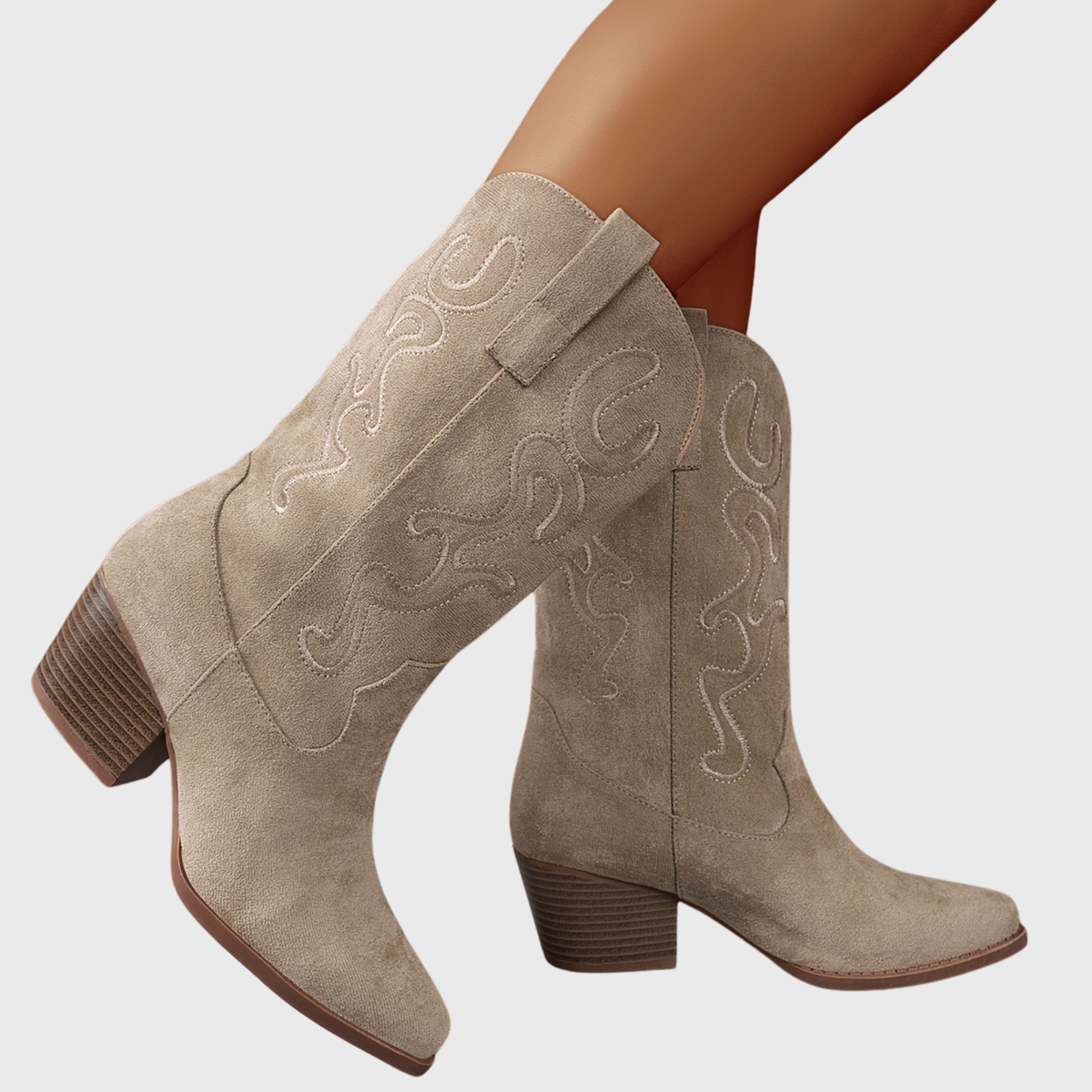 Women's Relaxed Western Boots for Wider Calves