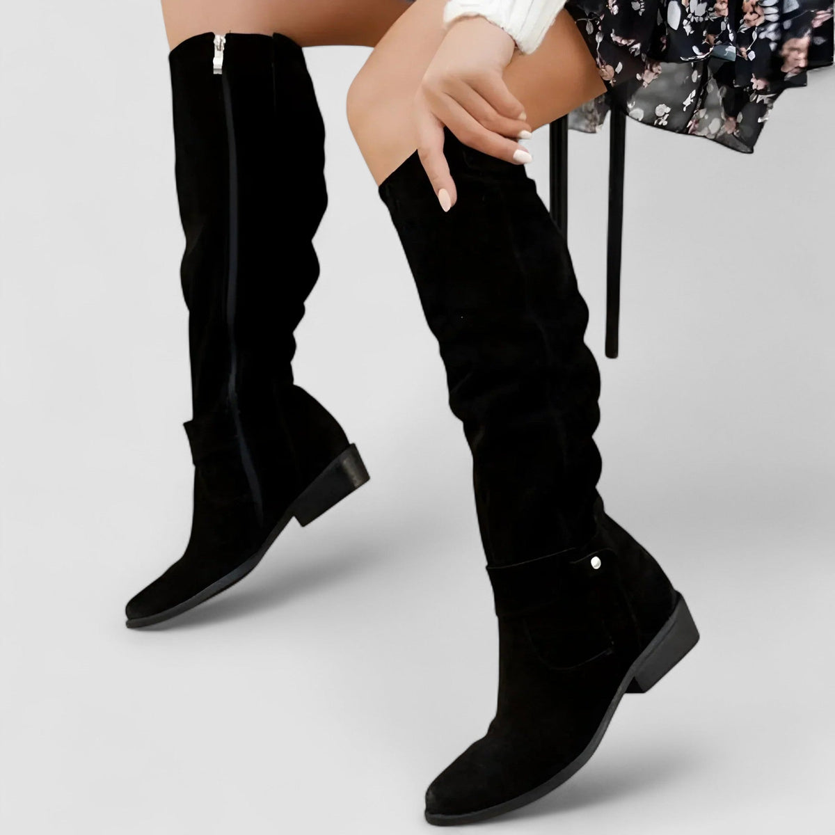 Women's Relaxed Drape Tall Boots for Everyday Wear