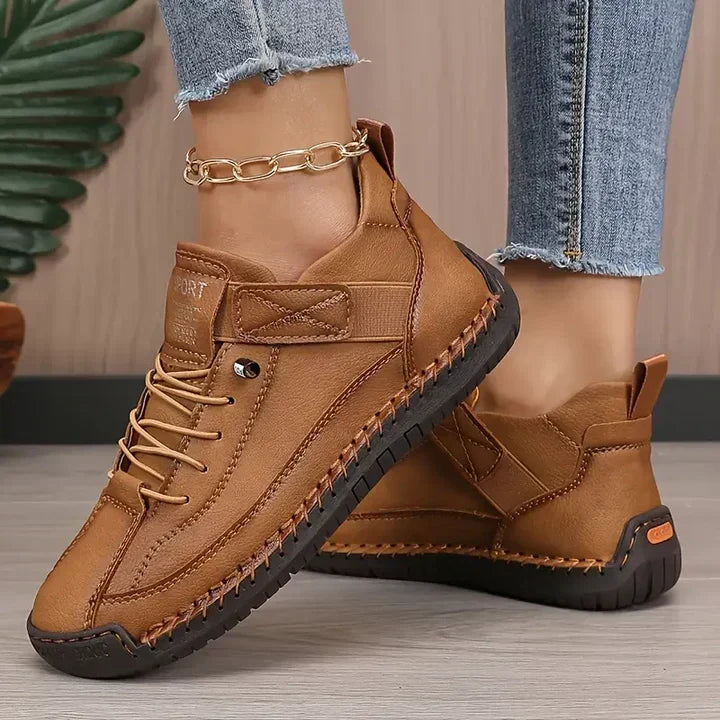 Women's Cushioned Sole Roomy Orthopedic Walking Sneakers